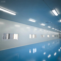 HUAAO – Unité modulaire moderne ignifuge et écologique en laine de roche, certifiée ISO 8 Classe 10000, préfabriquée, certifiée CE, garantie 1 an, pour ateliers et hôpitaux