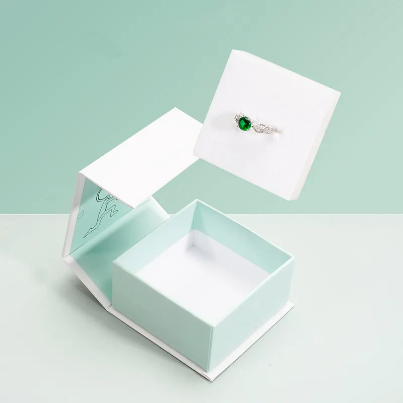 Produttore di scatole di anelli di carta design personalizzato