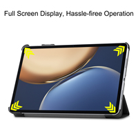 CYKE – étui à tablette en cuir Pu, support de tablette magnétique Pc housse de protection rigide triple pour Honor V7 Krj2-w09 2021 10.4 pouces