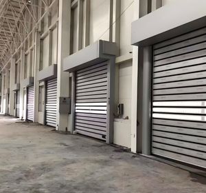 Porte de volet roulant à grande vitesse en spirale rapide Porte de <span class=keywords><strong>garage</strong></span> à volet roulant à grande vitesse Porte industrielle à roulement rapide - Product Image 3