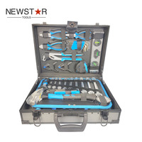 Set Peralatan Pertukangan Kayu Kombinasi Profesional Newstar untuk Rumah Tangga, Perawatan Manual, Kotak Peralatan Perkakas, Dapat Disesuaikan, OEM, Hard Case, 1 Set