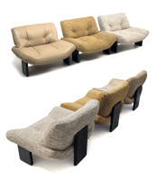 Fauteuil individuel minimaliste fait main en tissu bouclé tufté, pieds en bois massif, fauteuil d'appoint moderne de luxe pour salon et chambre
