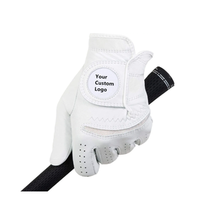 Logotipo personalizable Cabretta piel de oveja guantes de golf de cuero genuino equipo deportivo transpirable suave de alta calidad en varios colores - Product Image 3