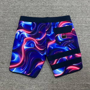Shorts de bain pour hommes, séchage rapide, hydrofuges, avec cordon de serrage, pour la natation et le surf - Product Image 6