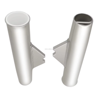 Nouveau support de canne à pêche évasé en aluminium anodisé argenté de 10 pouces pour accessoires de yacht marin