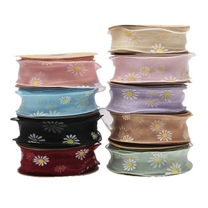 โบว์ผมลายคลื่นหางปลาเล็กๆ  วัสดุทำเครื่องประดับผม  ริบบิ้น DIY  ผ้าโปร่งหิมะ  ดอกไม้สด  ของขวัญ  วัสดุห่อขนม - Product Image 1