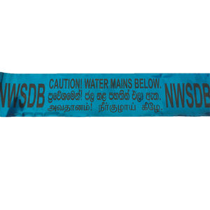 Nastro di avvertenza riflettente rilevabile in alluminio nastro di avvertenza sotterraneo resistente alle intemperie per gli investigatori - Product Image 4