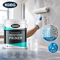 Peinture d'apprêt acrylique à base d'eau KOBG à haute adhérence, couche transparente pour béton, apprêt pour bâtiments, haute transparence, résistant aux intempéries
