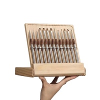 Lot de 12 pinceaux à ongles en poils synthétiques doux et écologiques pour gel, acrylique, maquillage professionnel, brosse à raser, correcteur, manucure