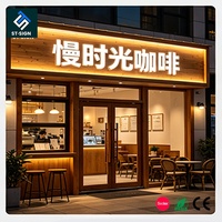 Enseigne LED 3D personnalisée Shuntai, logo en acrylique rétroéclairé, murale, pour la publicité et la décoration des devantures de magasins, taille personnalisable