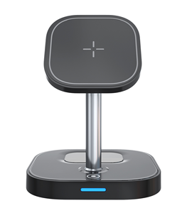 Caricatore Wireless Magnetico 2 in 1 per iPhone 16 15 14 13 12 Pro Series, Base di Ricarica Wireless, Caricatore Mag, Auricolari - Product Image 4