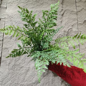 Impianto artificiale di simulazione della parete di plastica verde erba fascio di asparagi felce Jim FernButterfly felce per arbusti foglie di plastica - Product Image 1