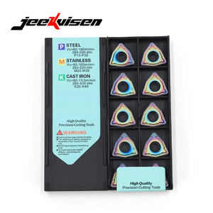 JEEKVISEN WCMT080412-SF JS115P OEM Plaquettes de coupe en carbure pour tournage CNC, acier inoxydable, perçage rapide - Product Image 3