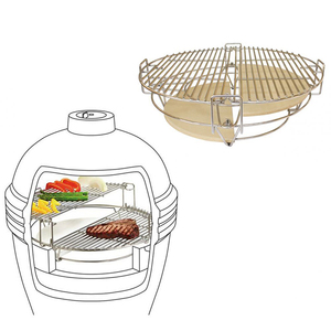 EGG KAMADO - Kit de herramientas para barbacoa con sistema de cocción <span class=keywords><strong>Divide</strong></span> & <span class=keywords><strong>Conquer</strong></span>, apto para parrillas de 18 a 26 pulgadas - Product Image 5