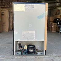 Réfrigérateur à porte simple TCL 130L Refroidissement rapide Acier inoxydable Couleur argent 110V/220V 50/60hz Large source d'alimentation avec compartiment congélateur