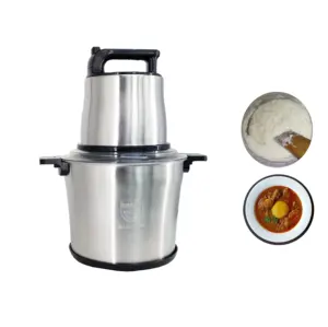 Multipurpose 10L High Quality Meat Grinder Mincer Machine Silver Crest Mixing Machine For Foufou And Yam