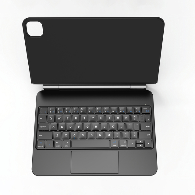 Wireless  Magic Keyboard Case for iPad 10.9/11 Inch with Trackpad Rechargeable Magnetic Stand Cover 3-Level Backlit