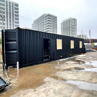 Casa Contenedor Marítimo Modificada de 40 Pies con Paneles Sándwich, Contenedor Plegable de Acero para Aplicaciones de Villa al Aire Libre