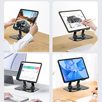 Support portable pour ordinateur portable, support d'écran pliable, support de tablette stable à 360 degrés, support de tablette en alliage d'aluminium, grand support de tablette