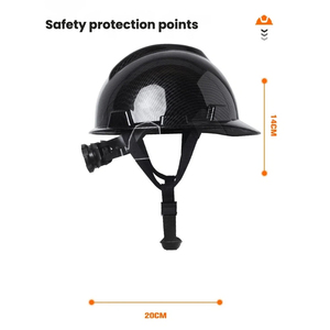 خوذة أمان خفيفة الوزن من ألياف الكربون مخصصة من المصنع: للبناء وأعمال الطرق والمصانع، مع إمكانية وضع شعار حسب الطلب - Product Image 2