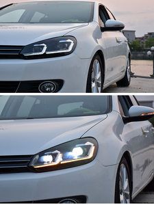 ชุดไฟหน้าสำหรับ Golf 6 แบบ LED 12V พร้อมเลนส์เลเซอร์และไฟเดย์ไลท์คู่แบบ LED 12V รุ่น A - Product Image 2