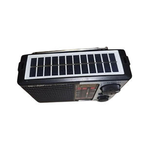 Factory Solar 1200mAh FM AM SW Radio Plastic 1200mAh Battery SOS Flashlight Portable Radio for Outdoor Home Leisure - Product Image 3