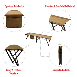 Sunnyfeel Gấp cũi cắm trại, di động và nhỏ gọn, nặng nhiệm vụ giường trại cho ngoài trời, du lịch, đi bộ đường dài, và sử dụng khẩn cấp - Product Image 3