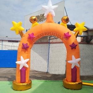 Orient-Arco inflable personalizado para publicidad, arco de puerta inflable, estrellas de <span class=keywords><strong>carnaval</strong></span>, <span class=keywords><strong>entrada</strong></span> para celebración - Product Image 2