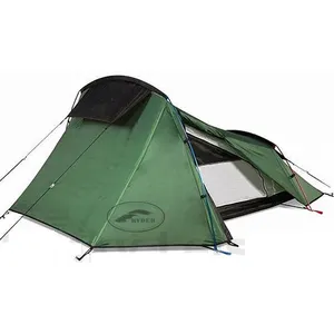 Camping doble Decker 1-2 hombre plegable impermeable de La Luz peso mochila carpa turísticas fácil para lanzar y llevar