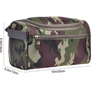 Bolsa de maquillaje grande, bolsa portátil para kit de afeitado, cielo estrellado abstracto azul, bolsa de aseo para viajes, gimnasio, camping - Product Image 2