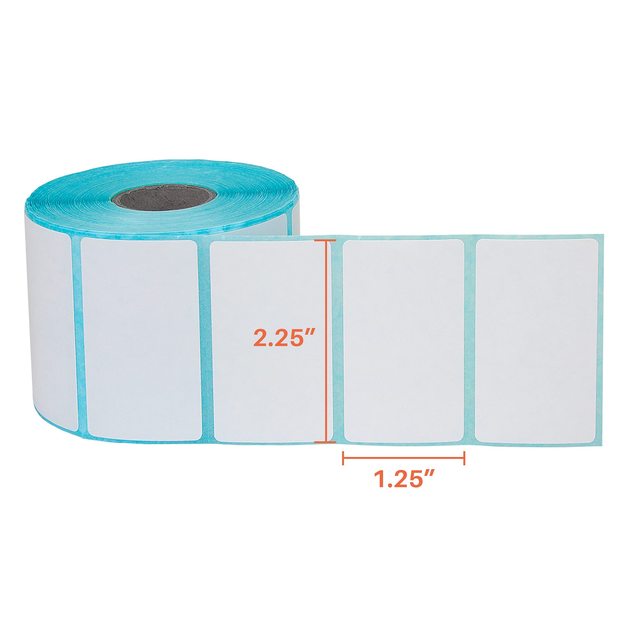 Custom 2.25"X1.25" Barcode Sticker Self-Adhesive Label 2.25"X1.25" Direct Thermal Labels Holographic Thermal Printer Labels