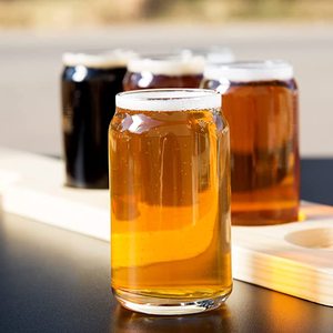 Wholesale <strong>Custom</strong> 12oz 16oz Craft Different Sizes Drinking Beer Glass Cup Beer Mugs Like Beer Cans - Product Image 5