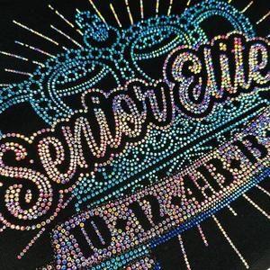 Nhà Máy Giá Rhinestone Chuyển Cổ Vũ Thiết Kế Tùy Chỉnh Cổ Vũ Rhinestone Chuyển Sắt Trên Áo Ngực - Product Image 3