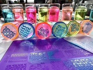 <span class=keywords><strong>Tampon</strong></span> à ongles avec grattoir Tampons en silicone <span class=keywords><strong>pour</strong></span> ongles français Kits de <span class=keywords><strong>manucure</strong></span> Fournitures et outils d'art des ongles - Product Image 3