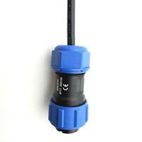 Conector Impermeable SP1710 P5 a SP1711 S5, Cable de Alimentación con Conector de Aviación e Indicador LED