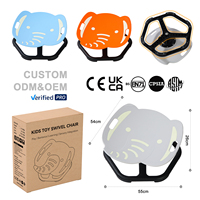 Chaise pivotante lumineuse pour enfants autistes, chaise d'équilibre pour tout-petits, jouets tournants, siège rotatif pour enfants, chaise sensorielle fluorescente