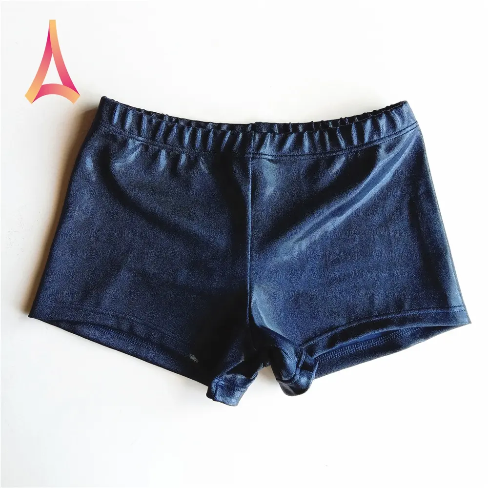 Pantalones cortos de gimnasia para niñas de color azul real