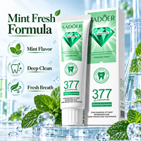 Dentifrice blanchissant 377 100g OEM & ODM Star Diamond Menthe fraîche Élimine les taches de tabac Protection des gencives Santé bucco-dentaire Éclaircissant