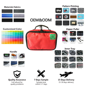 Sac médical portable vide <span class=keywords><strong>Trousse</strong></span> de premiers soins de survie d'urgence pour voiture Maison Voyage Sac de premiers soins médical - Product Image 3