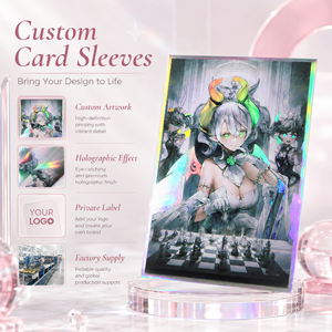 Pochettes pour cartes personnalisées imprimées, finition holographique, transparentes comme du cristal, durables, surface lisse, OEM ODM, <span class=keywords><strong>protection</strong></span> pour cartes de collection - Product Image 6
