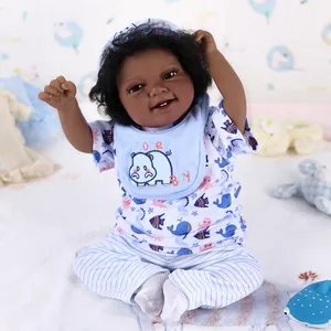 Muñeca de silicona realista para recién nacido de 20 pulgadas, cuerpo completo de vinilo, muñecas reborn de la vida real para niños pequeños