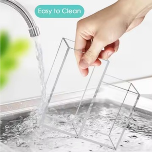 Nuevo y Moderno Expositor de Joyería de Acrílico Transparente Hecho a Medida con Compartimentos, Logotipo Personalizado Serigrafiado para Hogar/Oficina/Tienda - Product Image 4