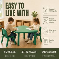 20 Ensembles MOQ Chaises en Plastique Moulées Monobloc pour Enfants, Bords Arrondis, Sûres pour les Enfants, Table et Chaise d'Étude pour la Maternelle