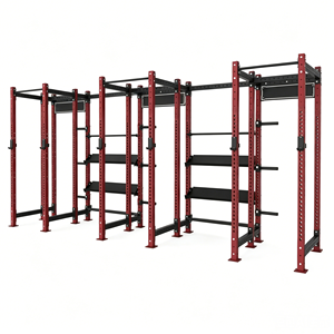 Rack de Potencia Comercial de Acero Inoxidable con Triple Estación, Diseño Modular para Almacenamiento, Ejercicio de Cuerpo Completo, Desarrollo Muscular y Crossfit al Aire Libre - Product Image 1