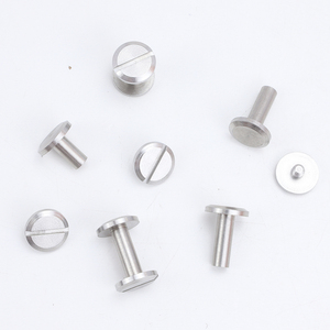 Vis Chicago à tête plate en acier inoxydable 304 de qualité A2-70, 8 mm/10 mm, à fente, M4, pour ceintures, reliure de cuir, barils, capuchons, rivets - Product Image 5