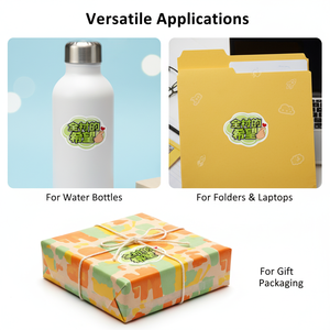 Matte Cute Glitter Custom Printed Die-Cut Vinyl Stickers Waterproof Die-Cut Sticker Supplier High Quality - Product Image 2