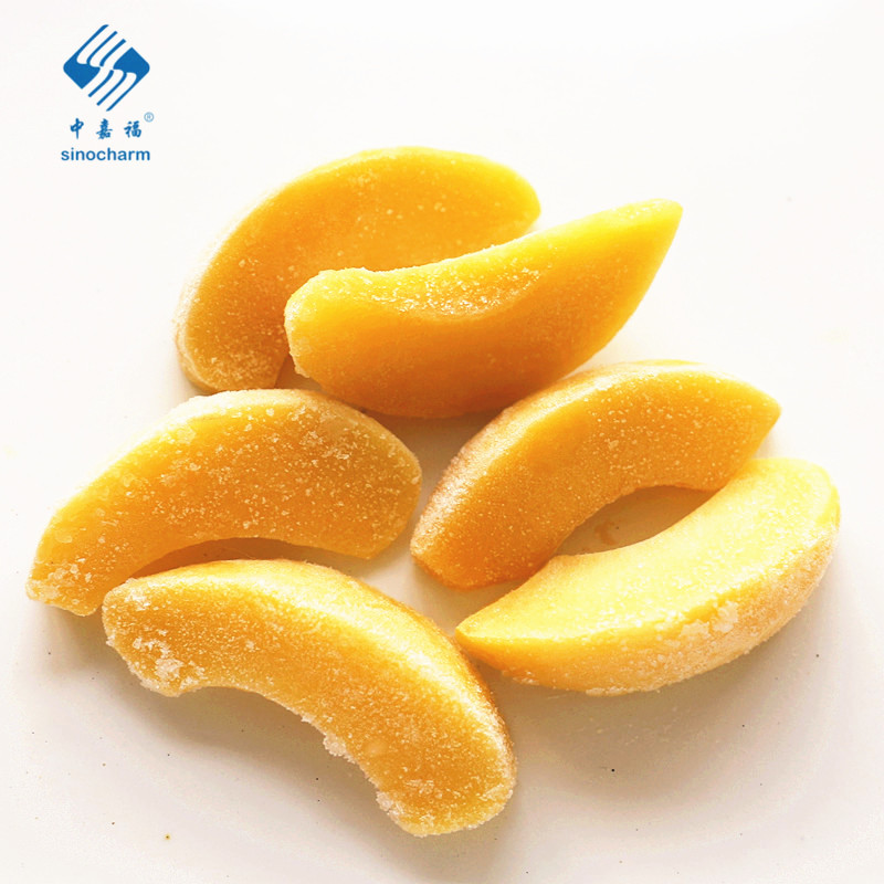 BRC Сертифицированный IQF замороженный желтый персиковый ломтик