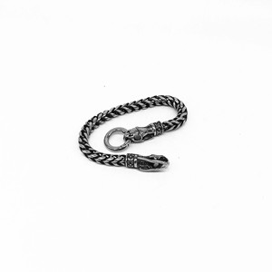 Pulsera de Cadena con Cabeza de Serpiente yunnique, Acero Inoxidable 316, Joyería Unisex, Regalo, Diseño de Animal del Zodiaco a la Moda - Product Image 3