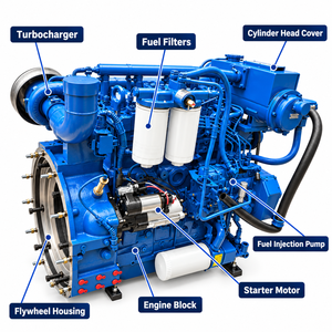 WEICHAI 130PS Dieselmotor Schiffsmotoren WP4C130-21 - Product Image 3