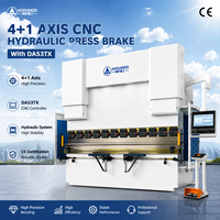 Presse plieuse CNC hydraulique 200T2500 4+1 axes pour tôles métalliques avec programmation 2D et commande DA53TX